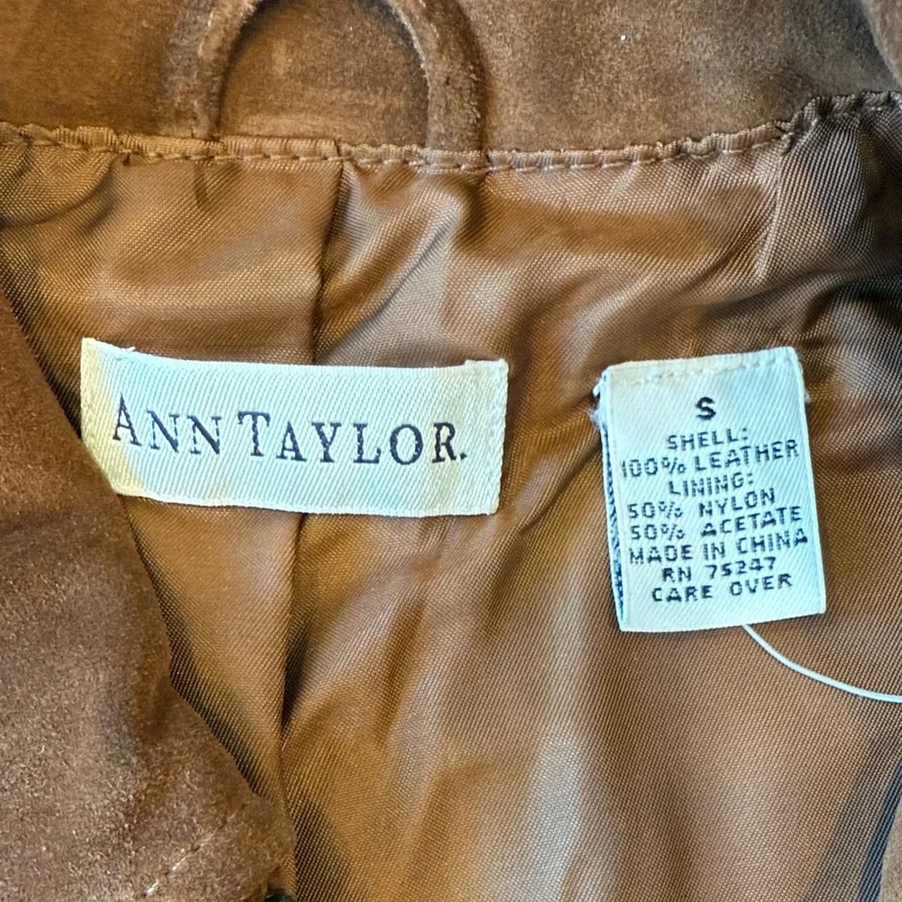 Ann Taylor Dark Brown Suede Vest - Picture 2 of 8